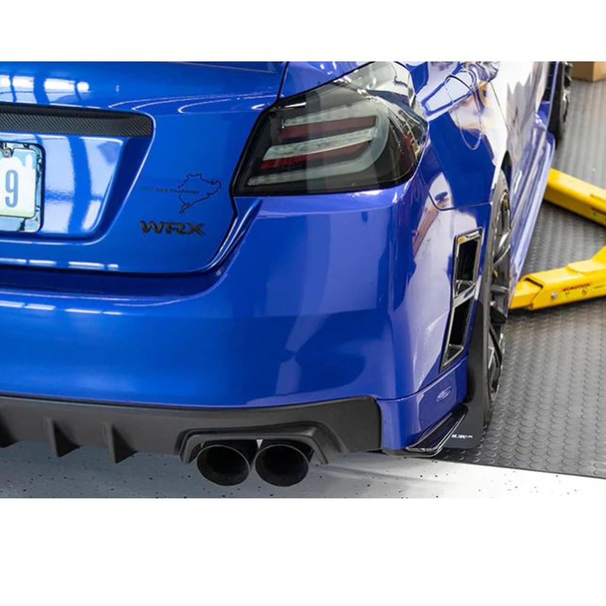 OLM Paint Matched Gloss Black Rear Bumper Lip Lightning Red WRX / STI 2015-2021 | A.70191.1-C7P