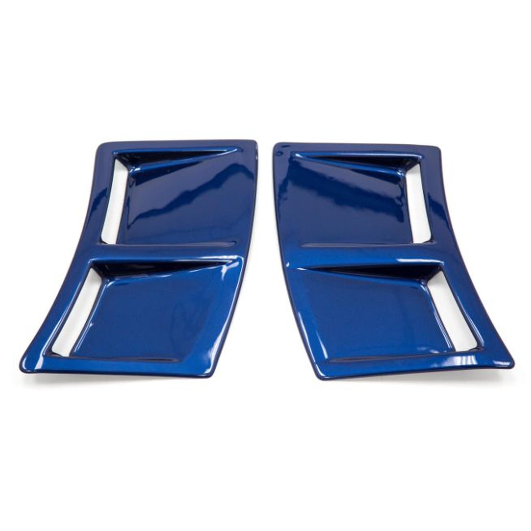 OLM S207 Style Paint Matched Rear Bumper Vent Inserts Galaxy Blue WRX / STI 2015-2021 | S207RVNT-E8H