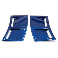 OLM S207 Style Paint Matched Rear Bumper Vent Inserts Galaxy Blue WRX / STI 2015-2021 | S207RVNT-E8H