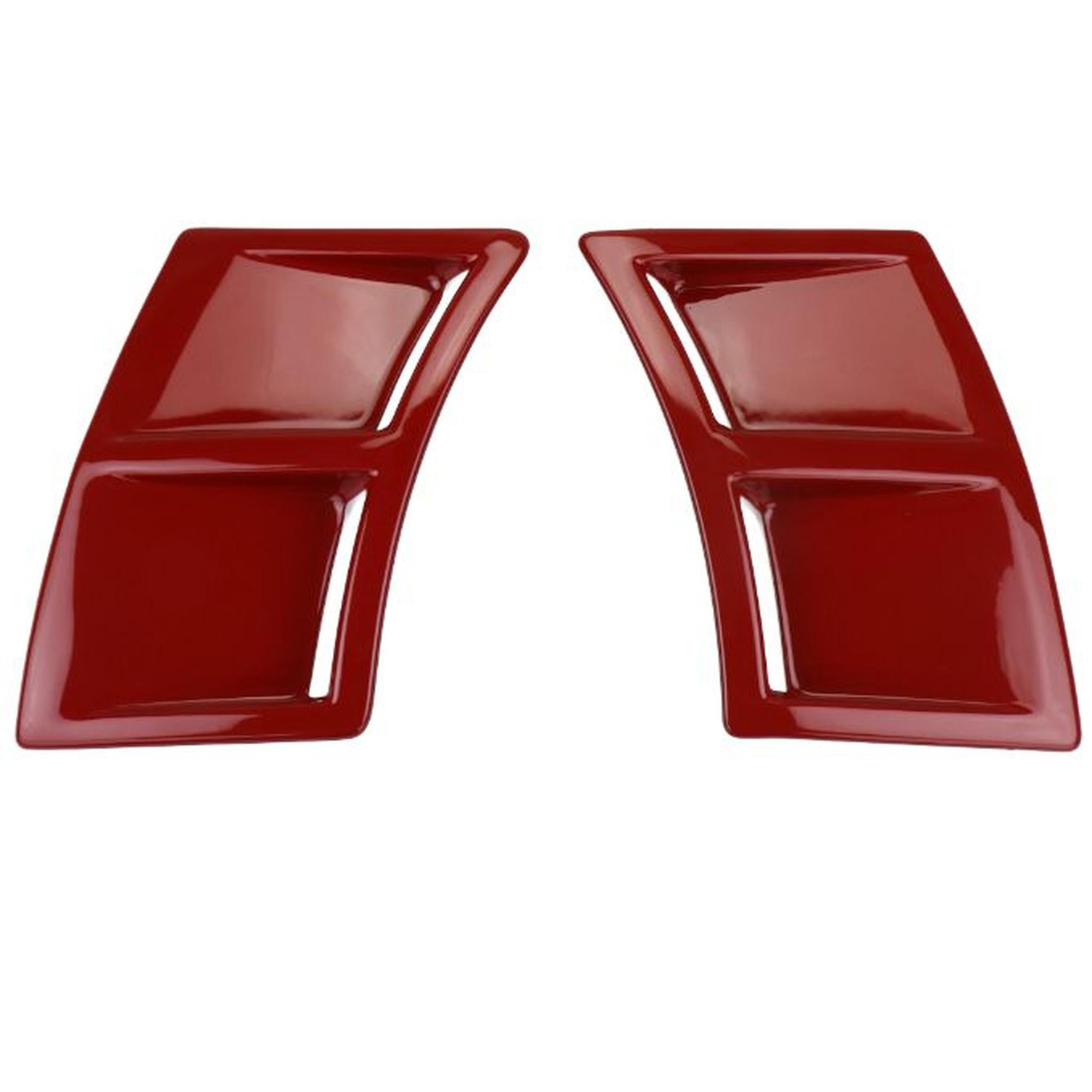 OLM S207 Style Paint Matched Rear Bumper Vent Inserts Lightning Red WRX / STI 2015-2021 | S207RVNT-C7P