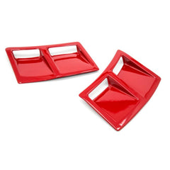 OLM S207 Style Paint Matched Rear Bumper Vent Inserts Pure Red WRX / STI 2015-2021 | S207RVNT-M7Y