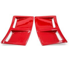 OLM S207 Style Paint Matched Rear Bumper Vent Inserts Pure Red WRX / STI 2015-2021 | S207RVNT-M7Y