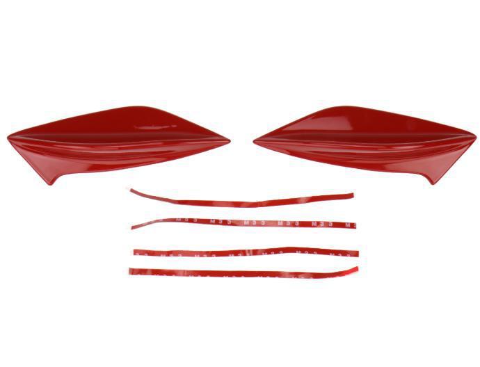 OLM STI Spoiler Side Fins Lightning Red WRX / STI 2015-2021 | 15STIFIN-C7P
