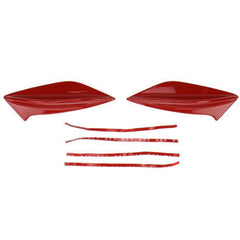 OLM STI Spoiler Side Fins Lightning Red WRX / STI 2015-2021 | 15STIFIN-C7P