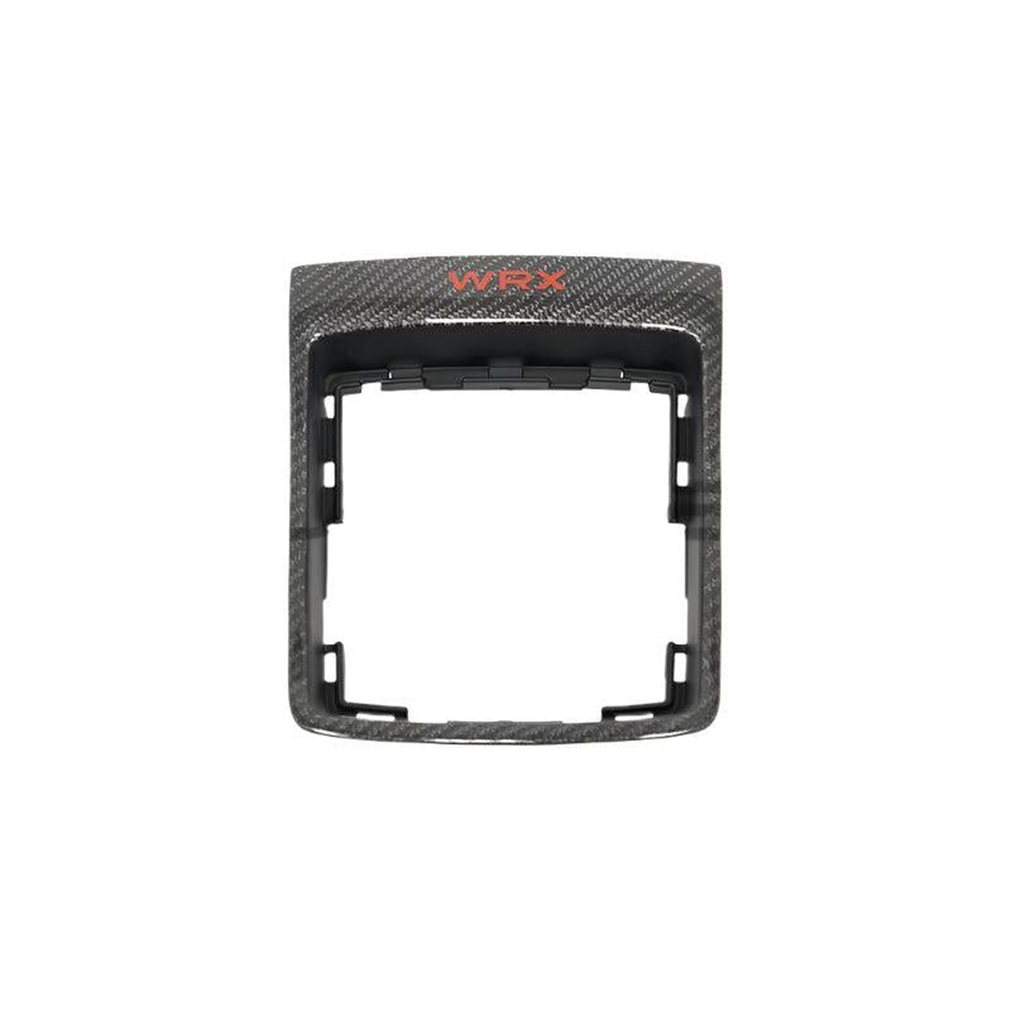OLM Shifter Trim w/ Red WRX Logo Carbon Subaru WRX / STI 2015-2021 | 15WRX6MTTRIM-LOGOCF
