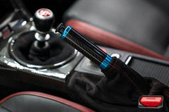 OLM Signature Series Ebrake Handle (Black Carbon w/ Blue) 13-16 Scion FR-S / 13+ Subaru BRZ / 17-20 Toyota 86 / 15+ Subaru WRX/STi | A.70217.1-BL