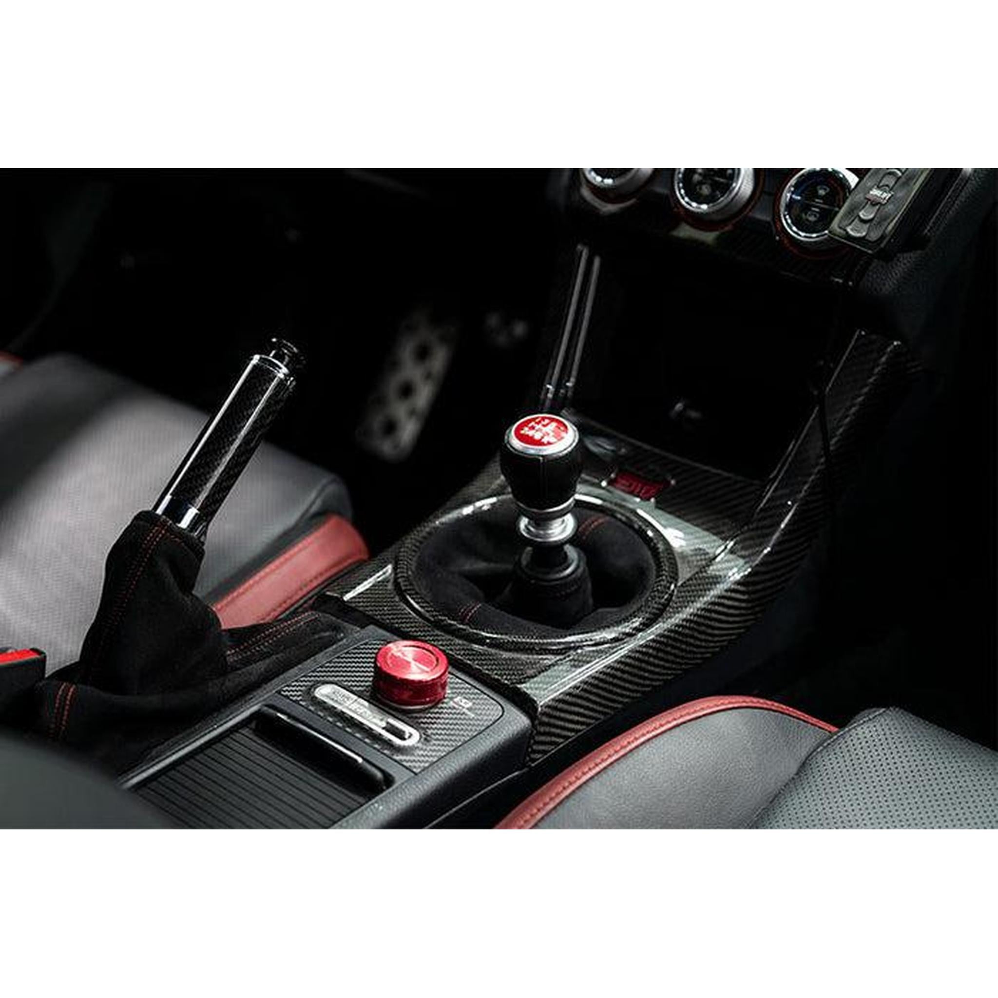 OLM Signature Series Ebrake Handle Black Carbon w Chrome WRX / STI 2015-2021 | A.70217.1-CH