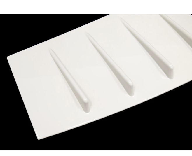 OLM V1 Paint Matched Full Width Roof Vortex Generator Crystal White Pearl WRX / STI 2017-2021 | 17VOR-V1-K1X