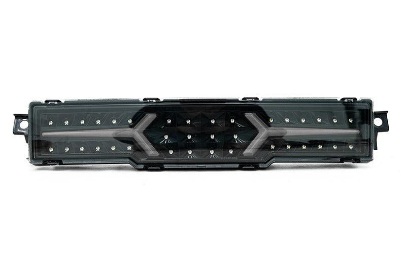 OLM V1 Rear Fog Light Clear Lens Black Base White Bar Subaru BRZ / Toyota GR86 2022-2026 | A.70258.1-B