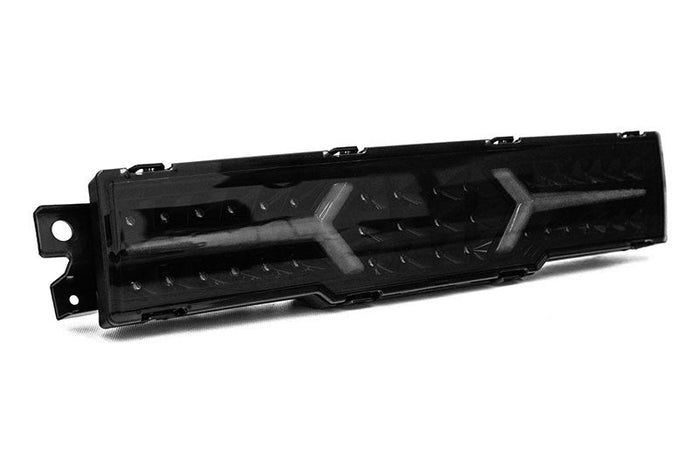 OLM V1 Rear Fog Light Smoke Lens Black Base White Bar Subaru BRZ / Toyota GR86 22-26 | A.70258.1-SB