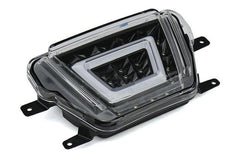 OLM V2 F1 Style Multifunction 4th Brake Light (Clear Lens Black Base White Bar) Toyota Supra 2020-2024 | A.70236.1-B