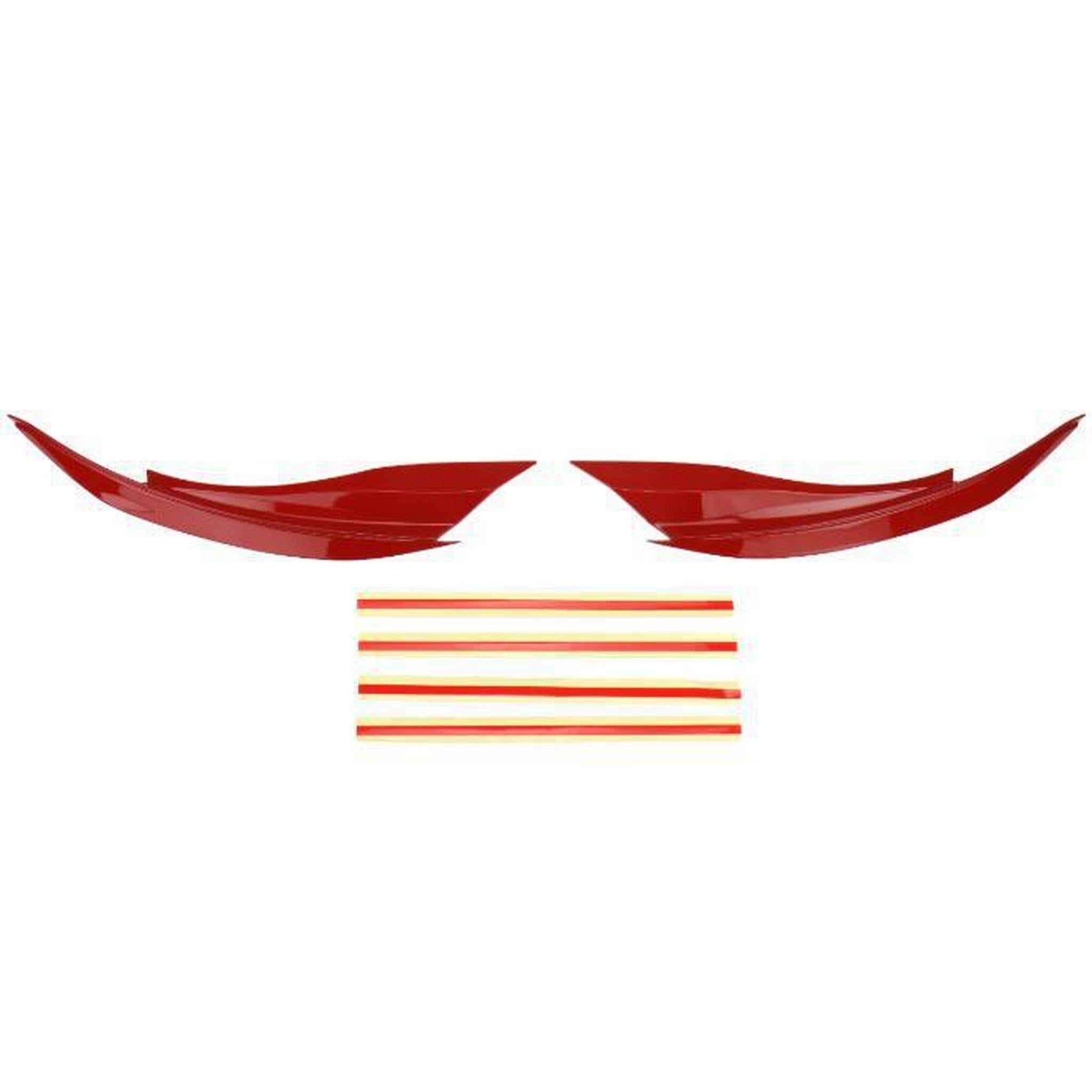 OLM Version 2 Paint Matched Headlight Eyebrows Lightning Red WRX / STI 2015-2021 | 15WRXEYV2C7P