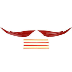 OLM Version 2 Paint Matched Headlight Eyebrows Lightning Red WRX / STI 2015-2021 | 15WRXEYV2C7P