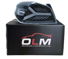 OLM Y-Spec LED Taillights (Clear Lens White Optic) - 2015-2021 WRX / STI | E.47004.1-CW