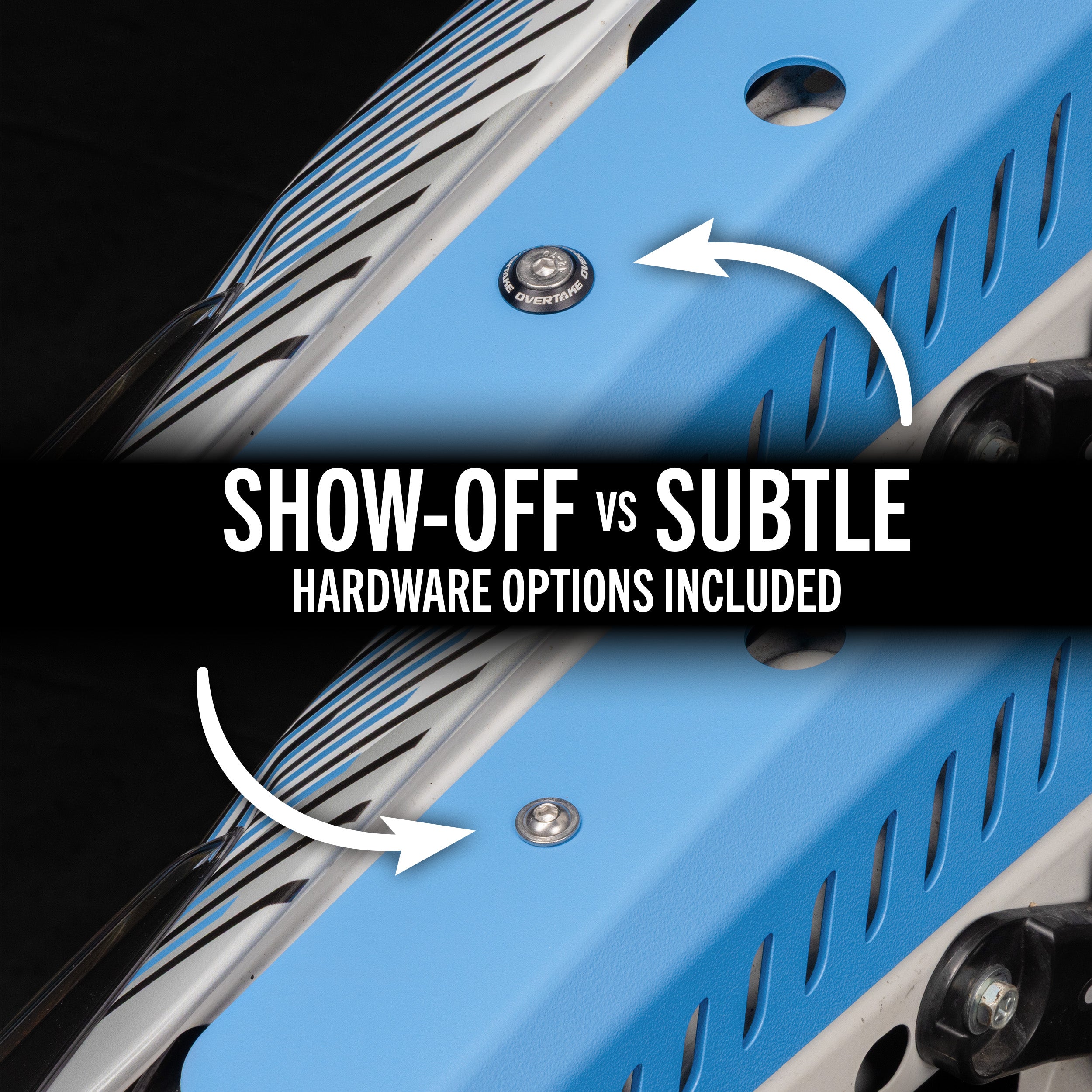 OVERTAKE Fender Shrouds - OVERTAKE Blue - Subaru 2022-2027 WRX | A11135BLU
