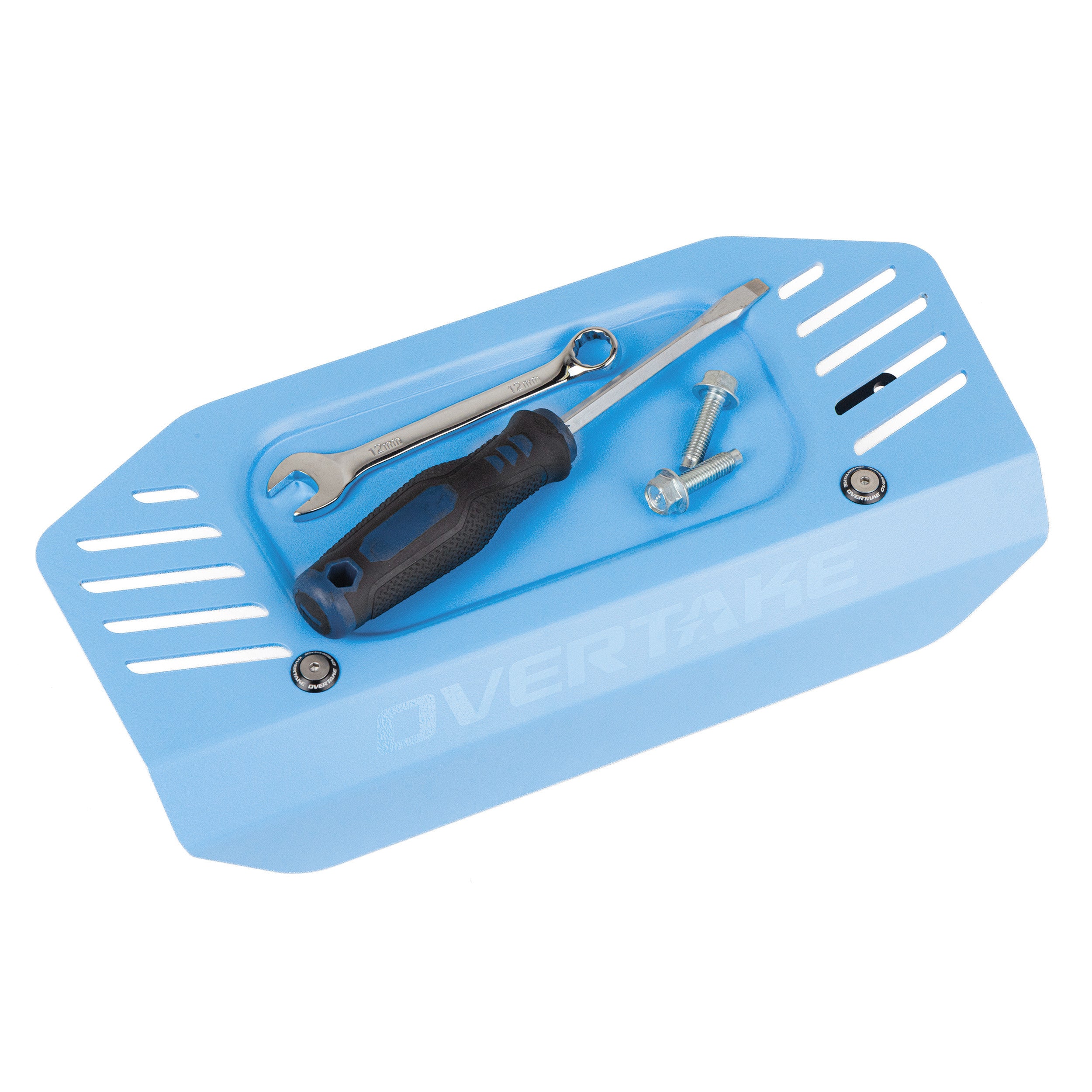OVERTAKE Pulley Cover - OVERTAKE Blue - Subaru 2022-2027 WRX | A11137BLU