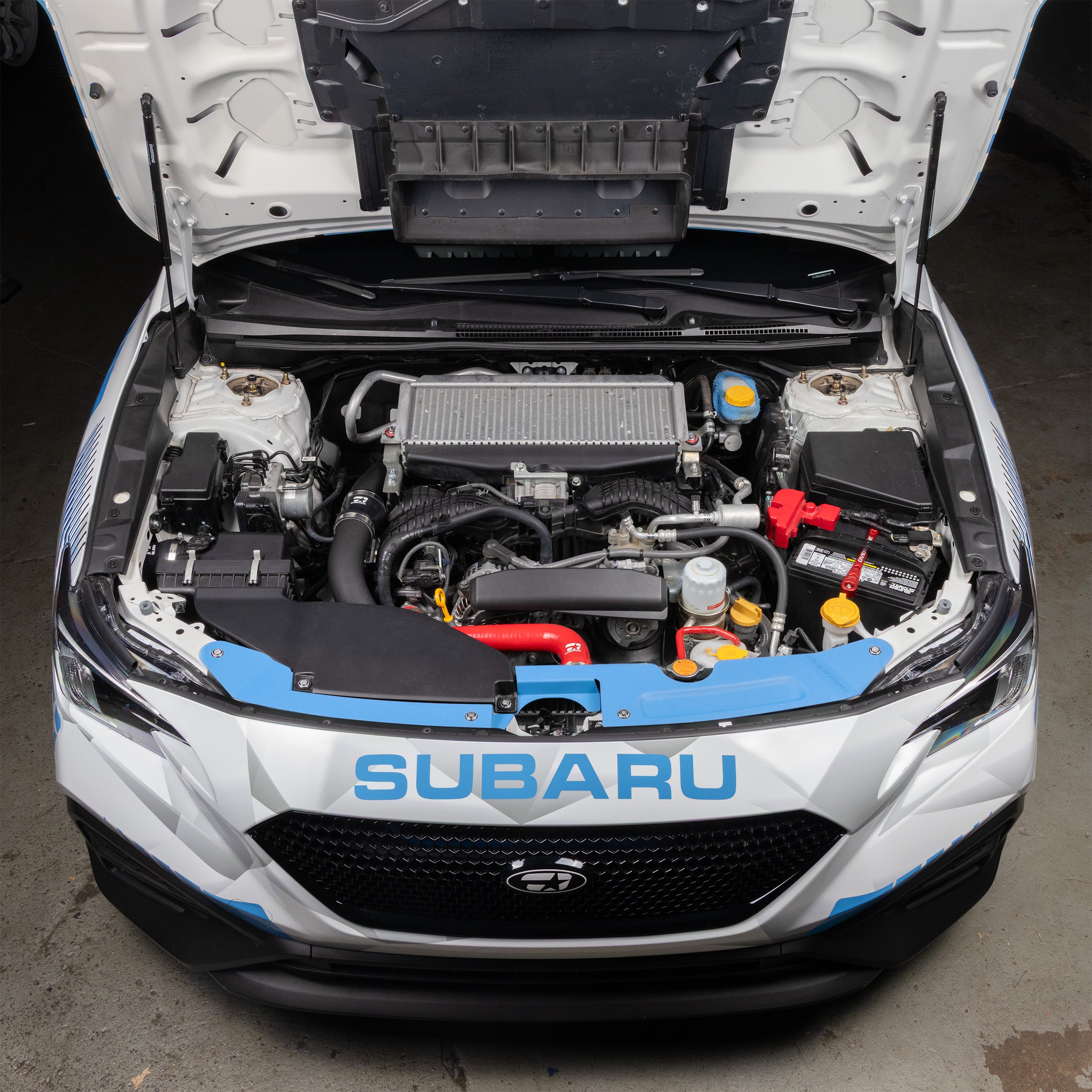 OVERTAKE Radiator Shroud - OVERTAKE Blue - Subaru 2022-2027 WRX | A11136BLU