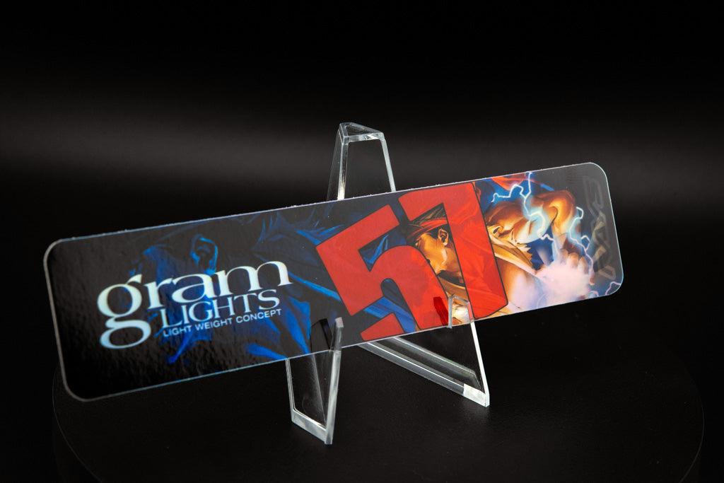Overnight.Crew Rays Gram Lights 57DR/57CR Spoke Stickers (4 PCS) - Ryu (Holographic)