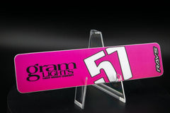 Overnight.Crew Rays Gram Lights 57DR/57CR Spoke Stickers (4 PCS) - Sunset Pink