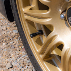 Overtake Aluminum Valve Stem Caps Black - Universal | A10358BLK