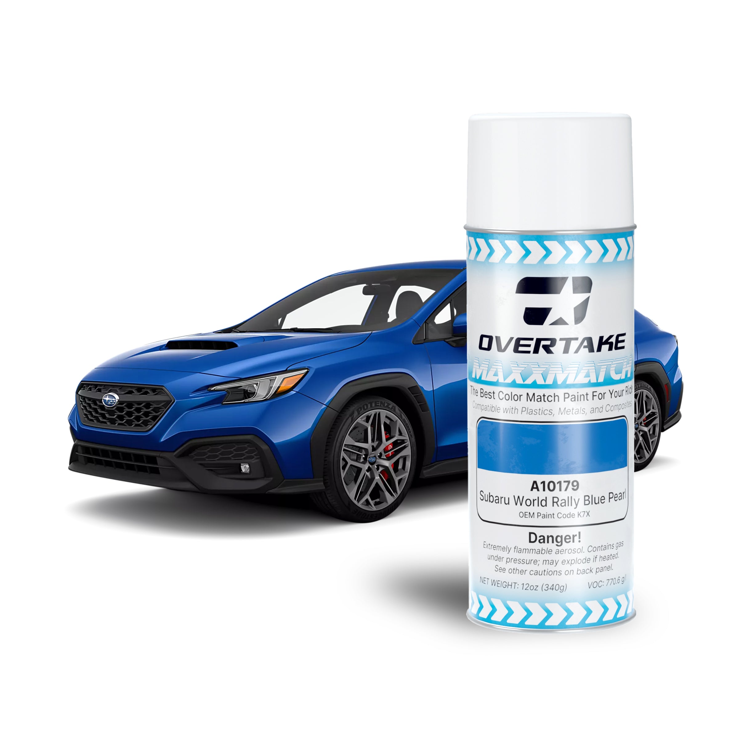 Overtake MaxxMatch Paint Subaru World Rally Blue Pearl K7X 12oz. Can | A10179