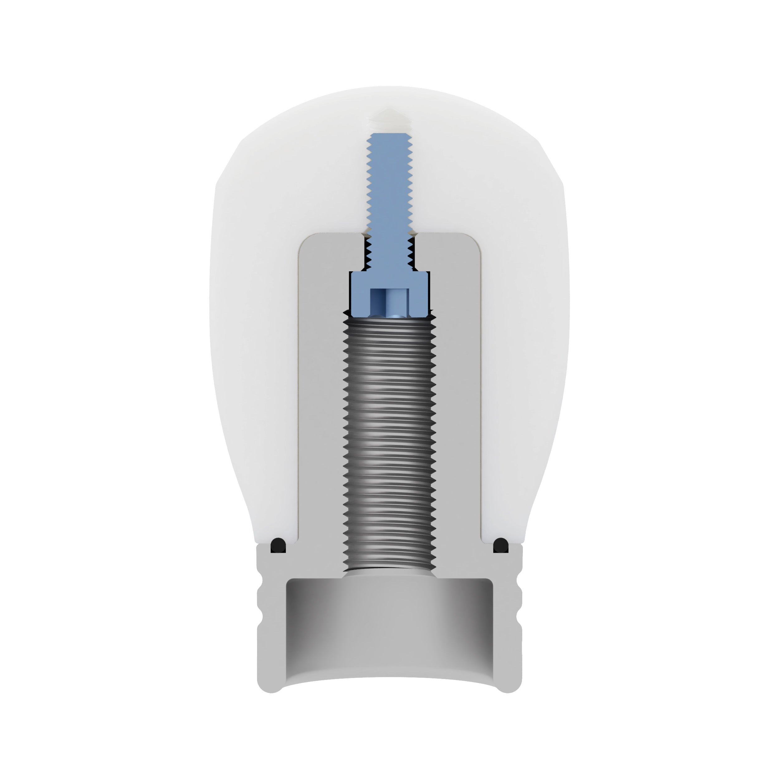 Overtake ModKnob Weighted Delrin Shift Knob - Short White - MT Subaru | A10676WHT