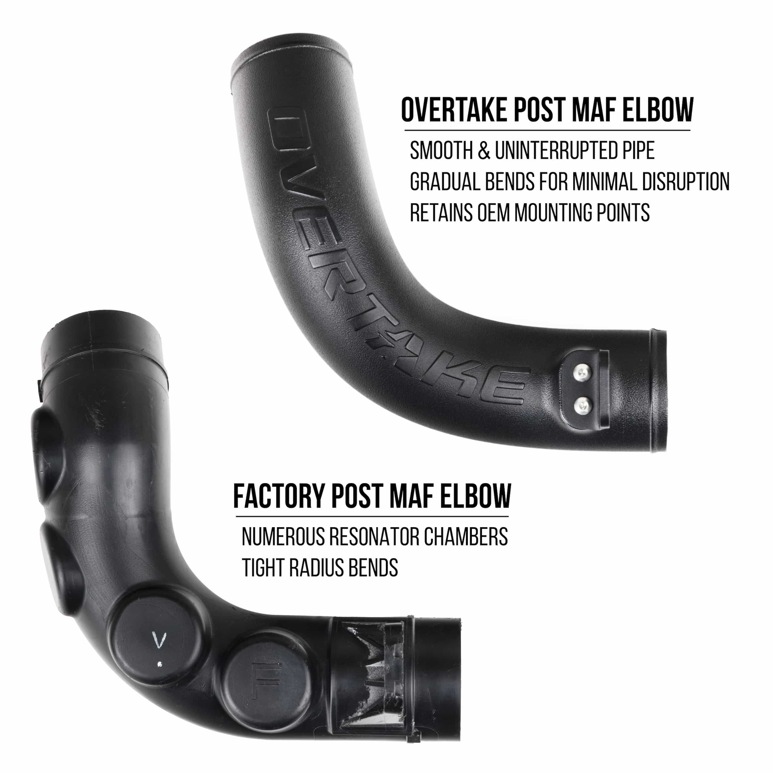 Overtake Post MAF Hose Elbow Subaru WRX 2015-2021 / Forester XT 2014-2018 | A10800BLK