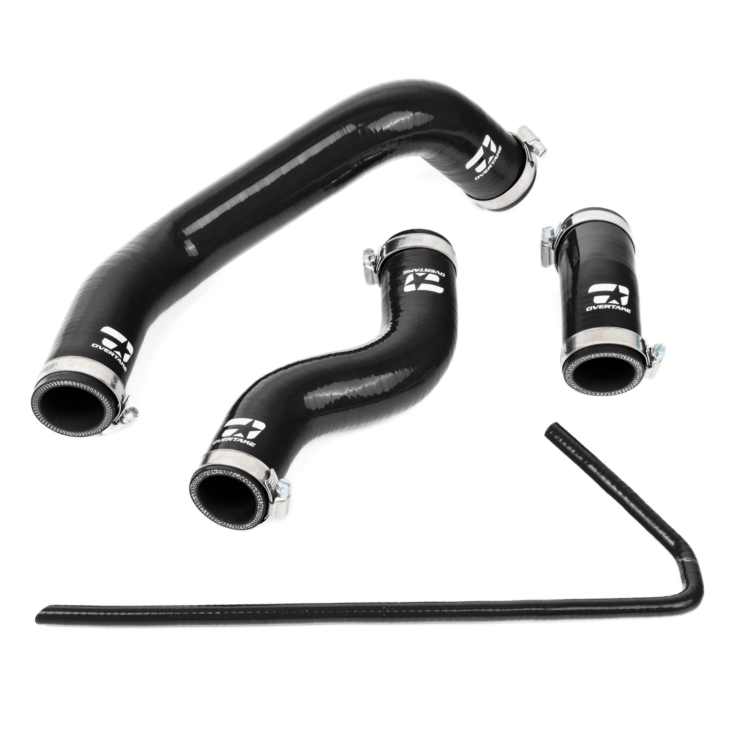 Overtake Radiator Hose Kit Black Toyota 86 / GR86 17-26 / Subaru BRZ 13-26 / Scion FR-S 13-16 | A10295BLK