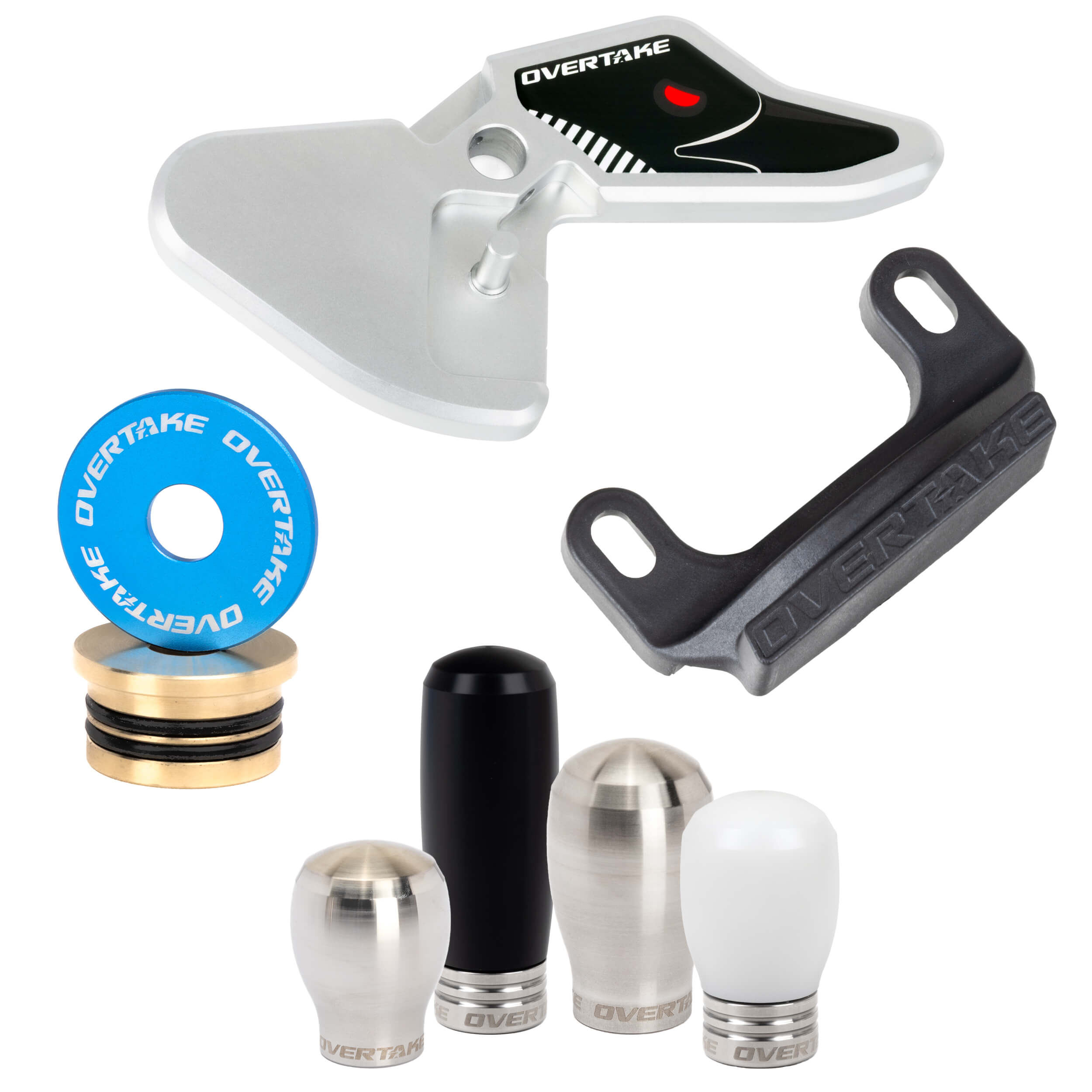 Overtake Stage 1.5 Drivetrain Kit ModKnob Delrin Short White Shift Knob Subaru 2015-2026 WRX / 2018-2023 Crosstrek | A10899DWS