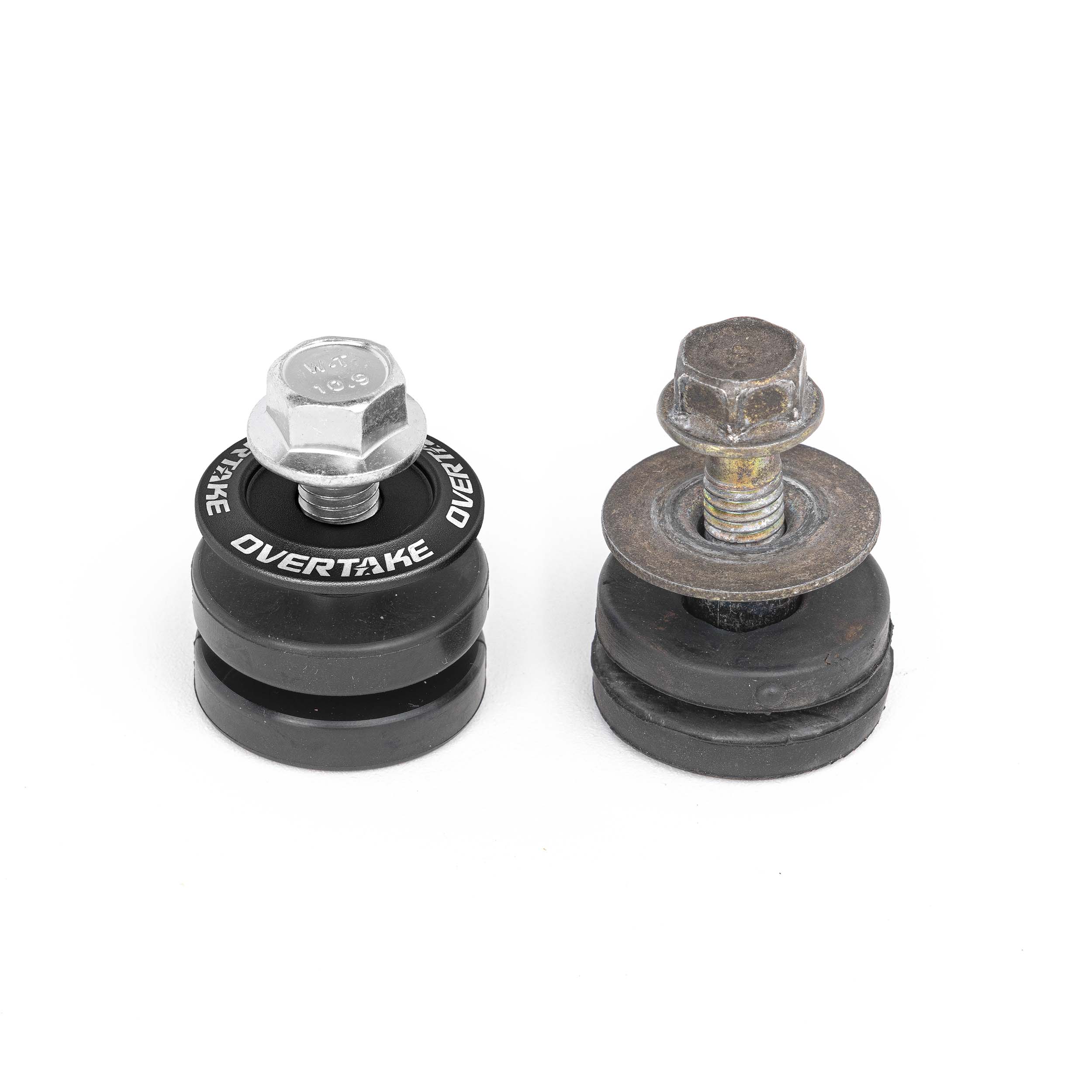 Overtake Top Mount Intercooler Isolator Bushings Black Subaru WRX / STI 2002-2026 | A10638BLK