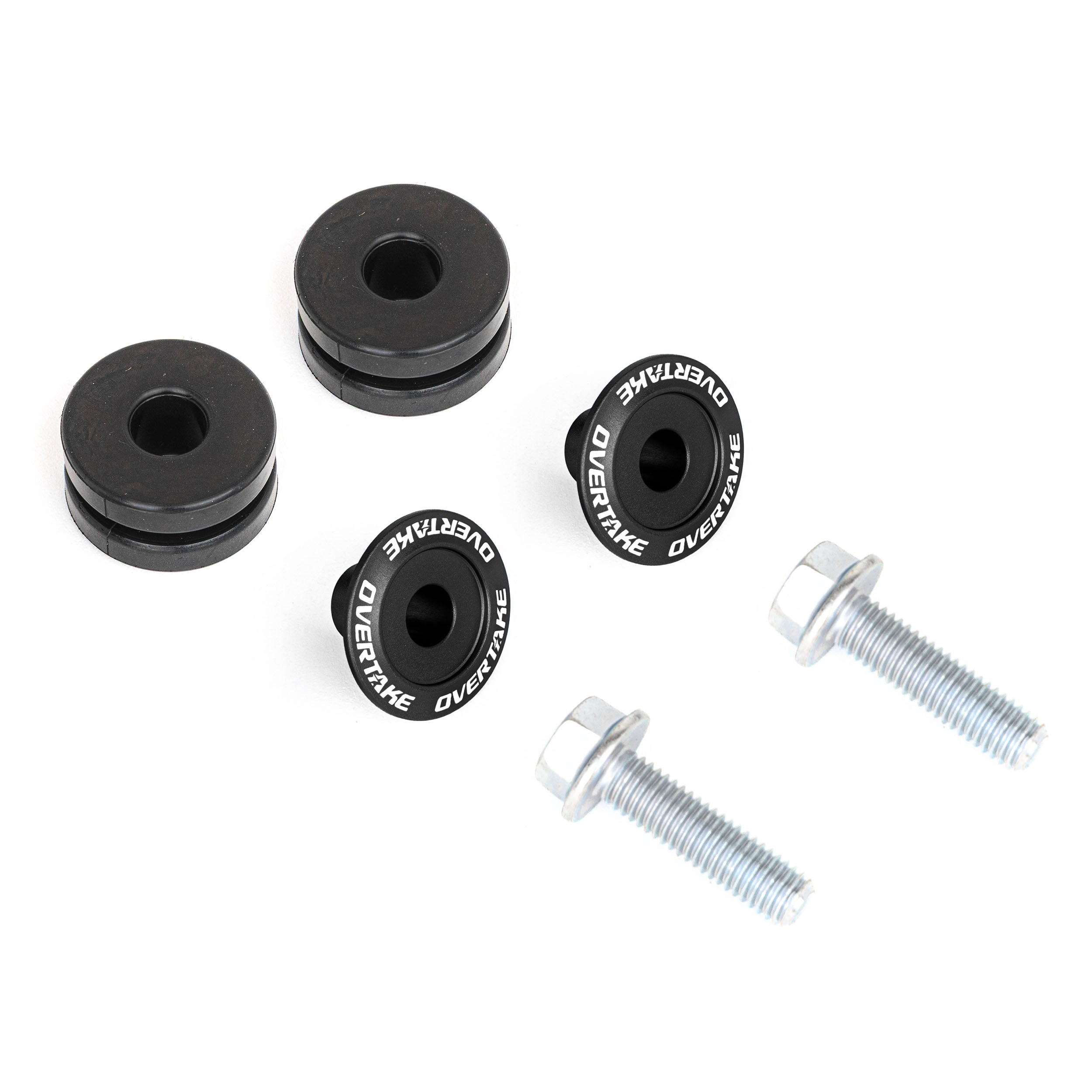 Overtake Top Mount Intercooler Isolator Bushings Black Subaru WRX / STI 2002-2026 | A10638BLK