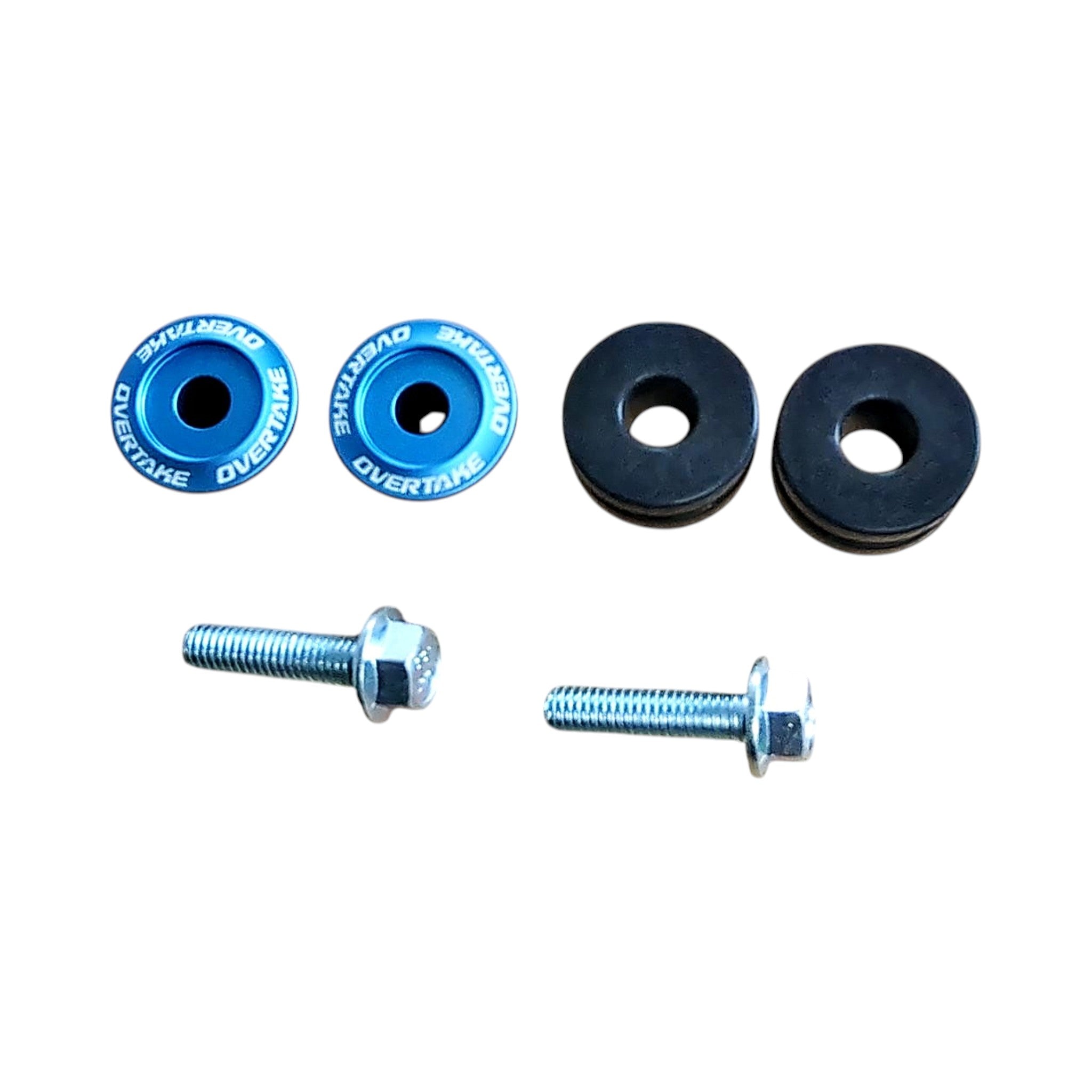 Overtake Top Mount Intercooler Isolator Bushings Blue Subaru WRX / STI 2002-2026 | A10638BLU