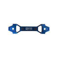 P2M Adjustabl Billet Aluminum Battery Bracket Blue