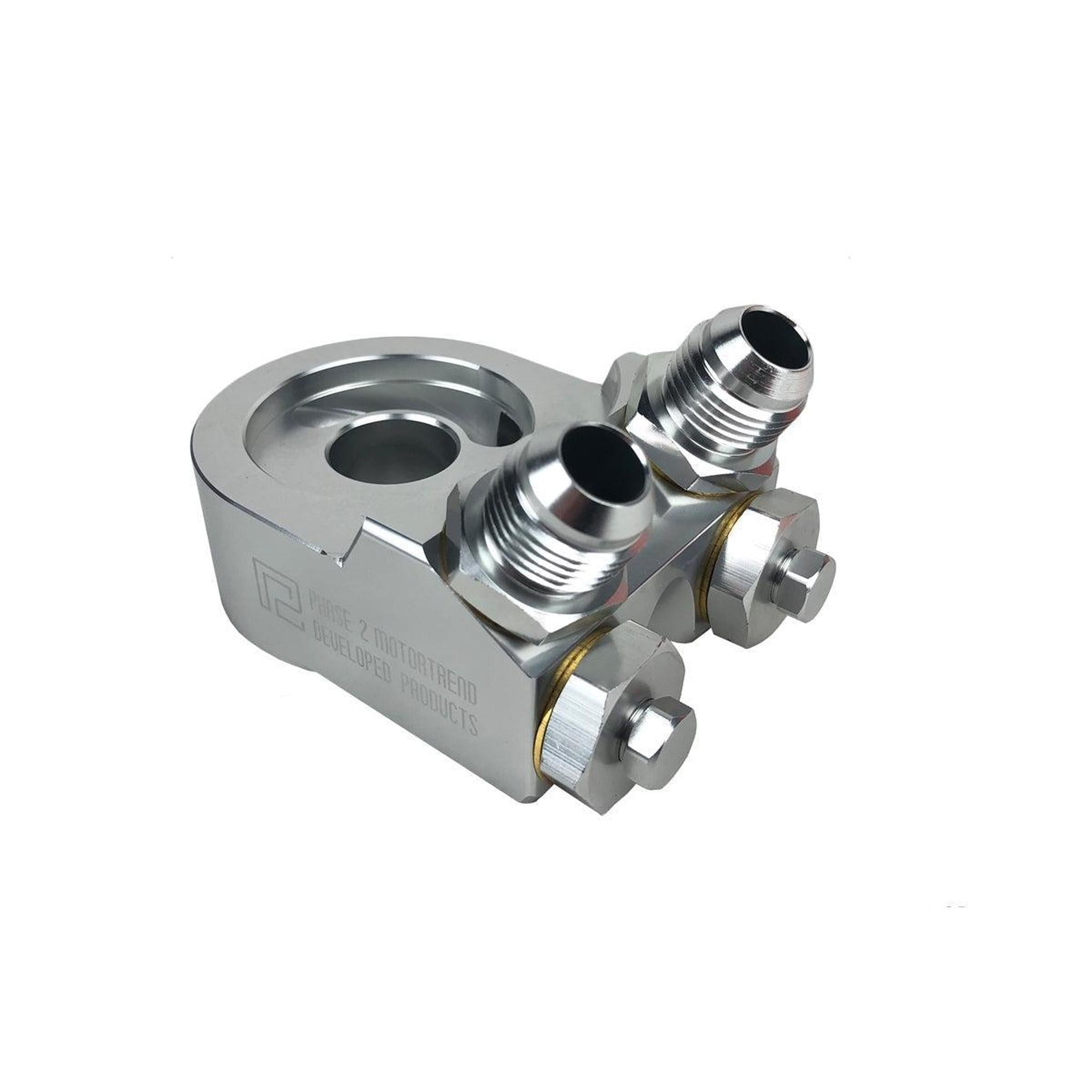 P2M Angled Oil Filter Block Adapter