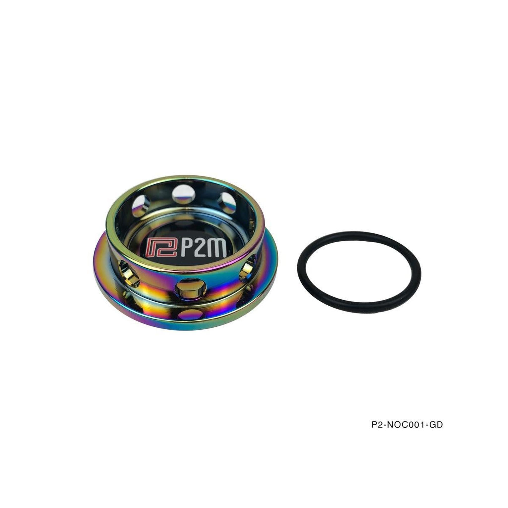P2M Round Neo Chrome Oil Cap : Subaru