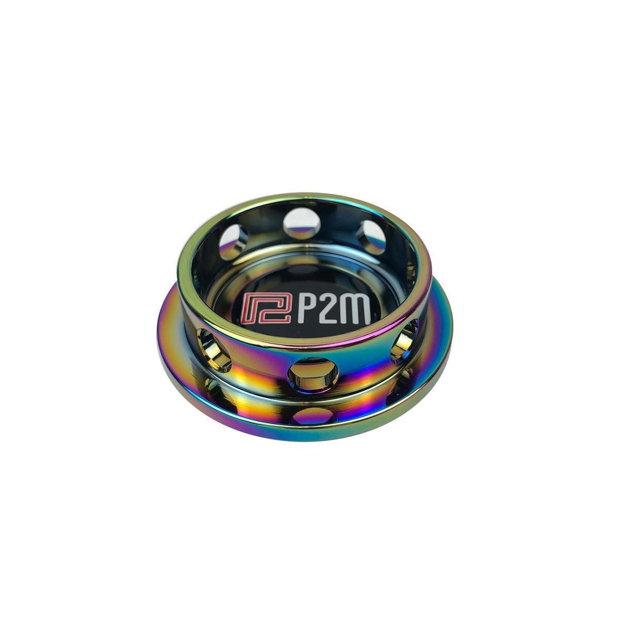 P2M Round Neo Chrome Oil Cap : Subaru