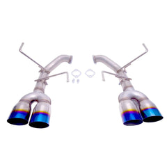 PLM Axleback Exhaust Titanium Blue Tips Subaru WRX 2022-2026 | PLM-SUB-TKP-VB-DUAL-BLUE