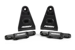 Perrin Performance High-Lift Hood Brackets Black Subaru WRX / STI 2015-2026 | PSP-BDY-011BK