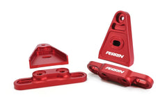 Perrin Performance High-Lift Hood Brackets Red Subaru WRX / STI 2015-2026 | PSP-BDY-011RD