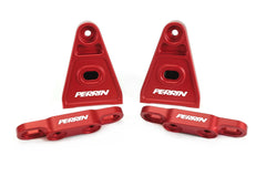 Perrin Performance High-Lift Hood Brackets Red Subaru WRX / STI 2015-2026 | PSP-BDY-011RD