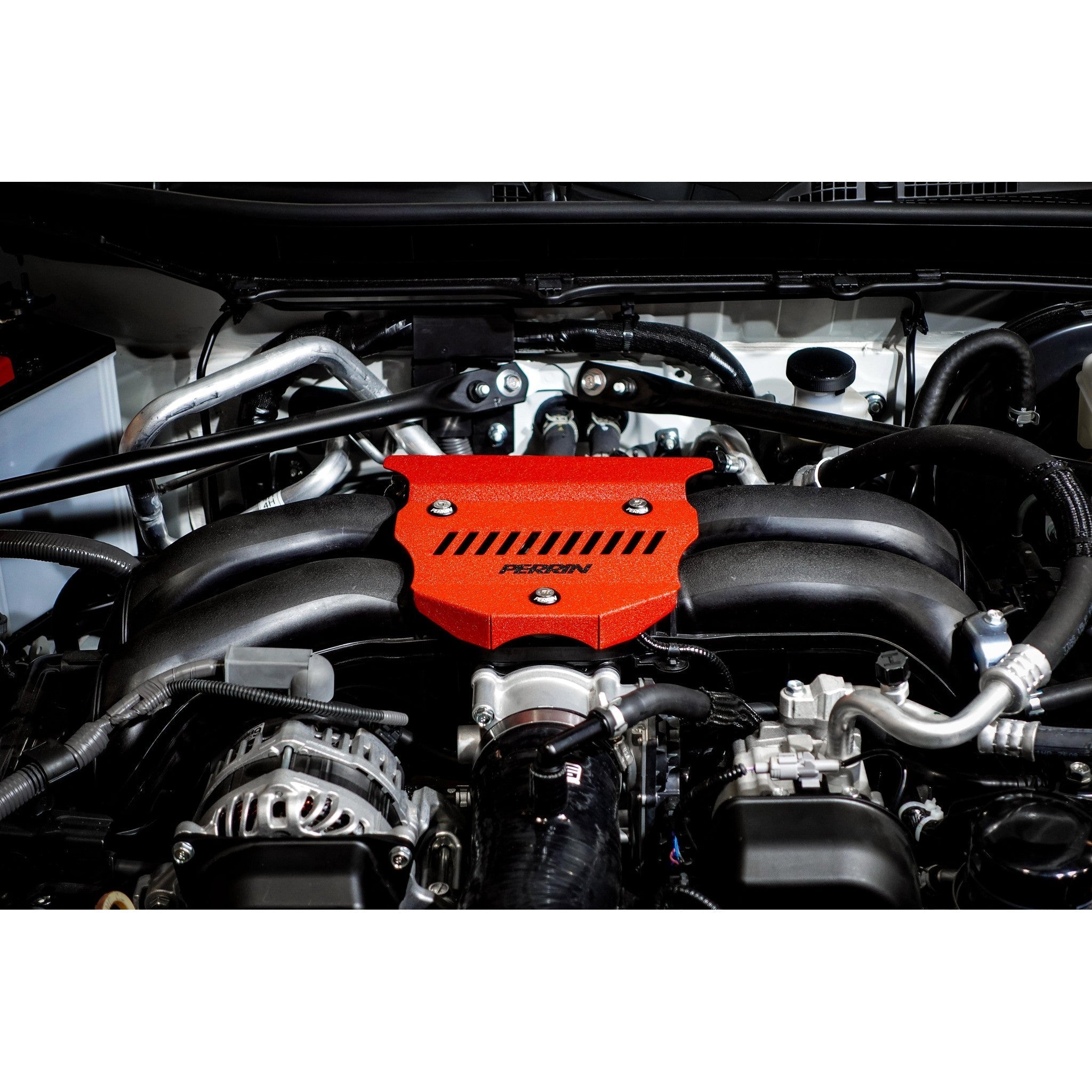 Perrin Engine Cover Wrinkle Red Subaru BRZ / Toyota GR86 2022-2026 | PSP-ENG-162RD