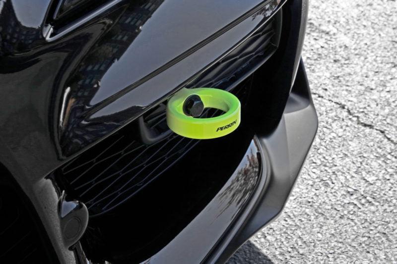 Perrin Front Tow Hook Neon Yellow Toyota Supra 2020-2022 | PTP-BDY-230NY