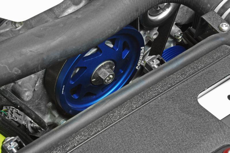 Perrin Lightweight Crank Pulley Blue Subaru BRZ 2022-2026 / WRX 2019-2025 | PSP-ENG-106BL