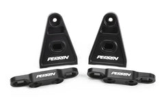 Perrin Performance High-Lift Hood Brackets Black Subaru WRX / STI 2015-2026 | PSP-BDY-011BK