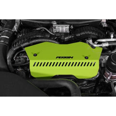 Perrin Pulley Cover Tall Version Subaru WRX 2022-2026 - Neon Yellow | PSP-ENG-153NY
