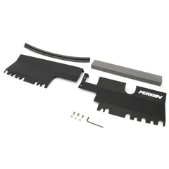Perrin Radiator Shroud Black Subaru WRX 2015-2021 / STI 2015-2021 without OEM Intake Scoop | PSP-ENG-512-2BK