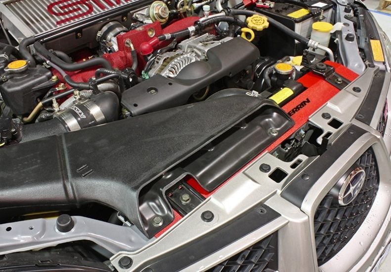 Perrin Radiator Shroud Red 2002-2007 Subaru WRX / STI | PSP-ENG-501RD