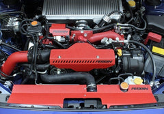 Perrin Radiator Shroud Subaru WRX 2015-2021 / STI 2015-2021 for OEM Intake Scoop Red | PSP-ENG-512-4RD