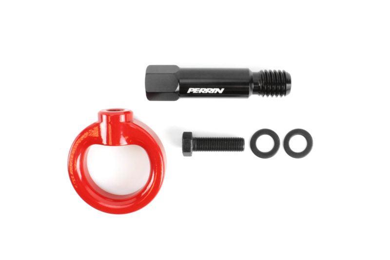 Perrin Red Rear Tow Hook Kit Toyota Supra 2020-2022 | PTP-BDY-250RD