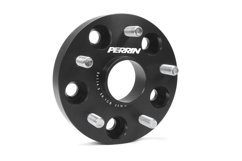 Perrin Subaru 25mm Wheel Spacers 5x114.3 BP w/56mm Hub - Black| PSP-WHL-025BK